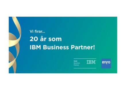 Enfo firar 20 år som IBM Business Partner
