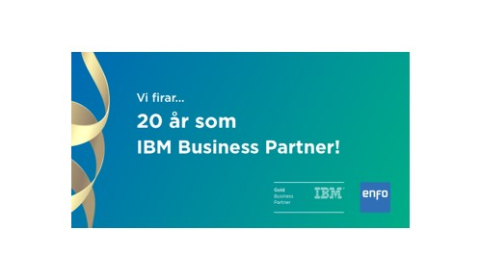 Enfo firar 20 år som IBM Business Partner